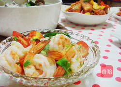 生菜果醋凉拌虾的做法图解8