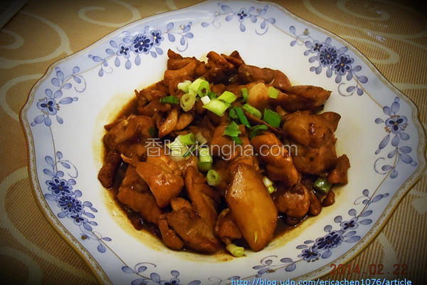 姜片爆炒鸡球