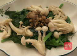 菇菇拌芥蓝菜的做法图解3