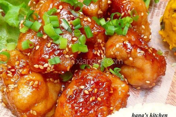 芝麻葱花鸡块