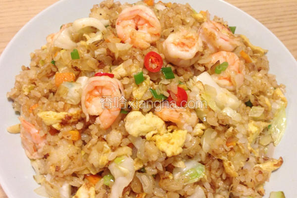 虾仁蛋炒饭
