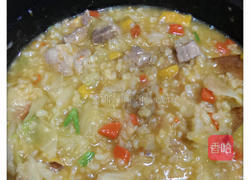 南瓜鸡肉糙米粥的做法图解3