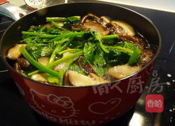 菠菜冬菇汤的做法图解5