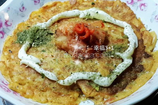 泡菜海鲜煎饼