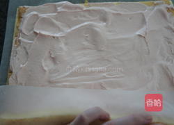 樱花蛋糕卷的做法图解12