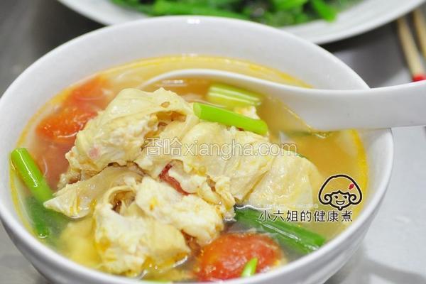 番茄豆包蔬菜汤