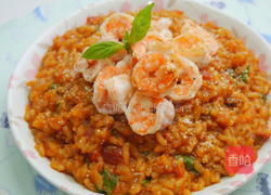 鲜虾番茄炖饭的做法图解15