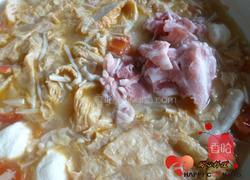 番茄肉片锅的做法图解4