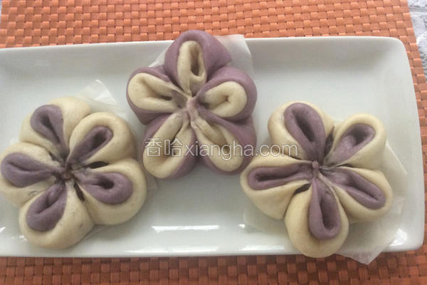 紫薯梅花包
