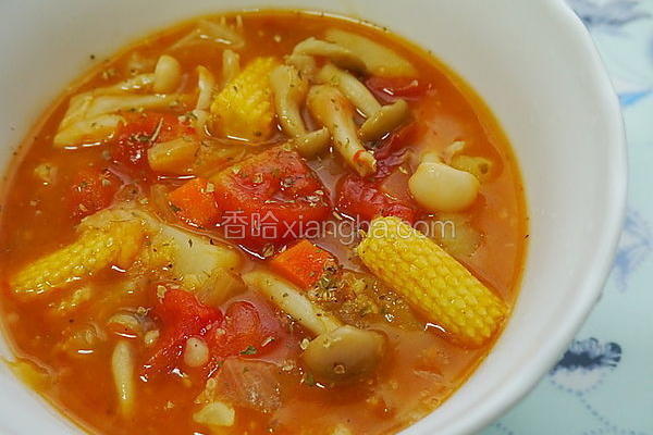 番茄蔬菜燕麦浓汤的做法 菜谱 香哈网