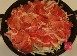 味噌银芽猪肉蒸的做法图解3