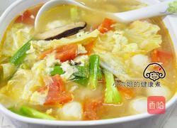 番茄豆包蔬菜汤的做法图解5