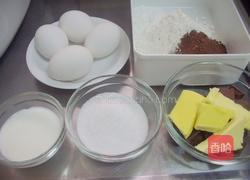 巧克力蛋糕的做法图解1