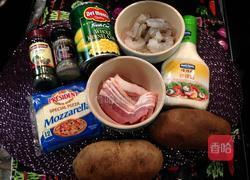 鲜虾培根起司烤薯的做法图解1