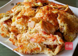 隔夜饭蔬菜煎饼的做法图解5