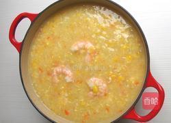 鲜虾玉米浓汤的做法图解6