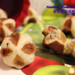 橙香蔓越莓松饼球的做法[图]