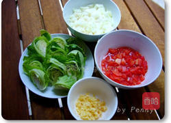 奶油香煎高丽菜苗的做法图解2