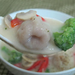洋葱鱼饺巧达汤的做法[图]