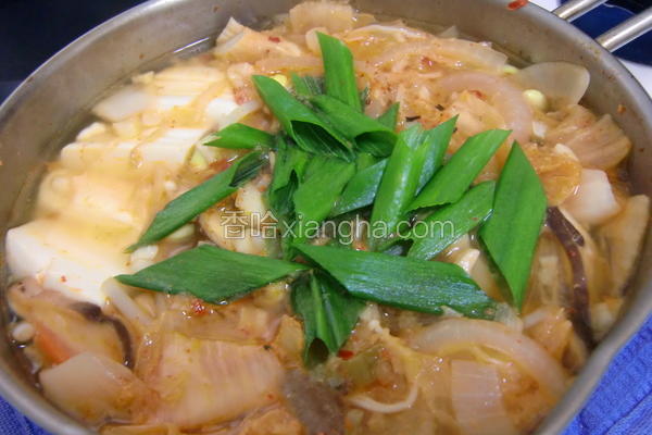 韩式泡四季豆腐锅