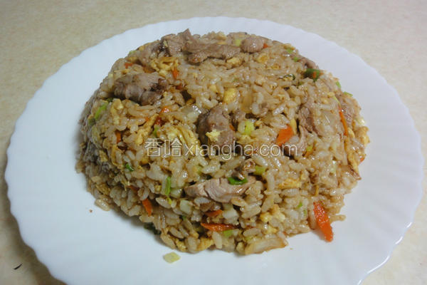 肉丝蛋炒饭