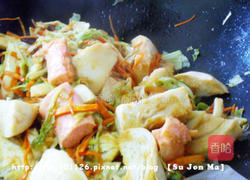 素料理炒馒头的做法图解8