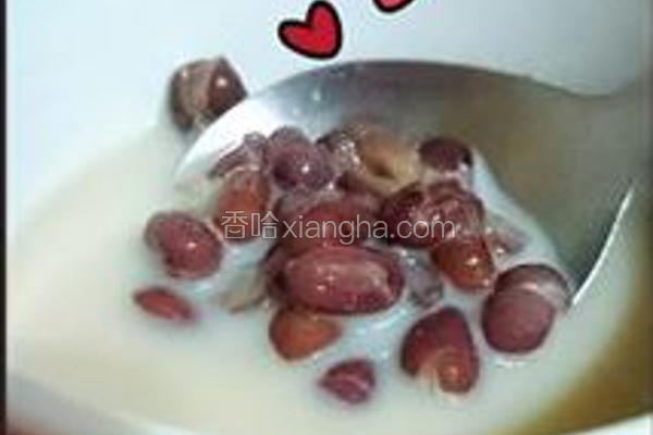 红豆牛奶