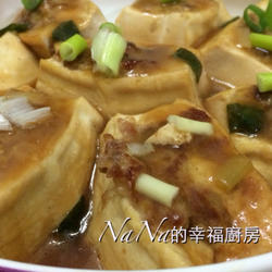 红烧豆腐镶肉的做法[图]