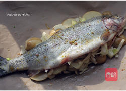 茴香鳟鱼纸包裹的做法图解3