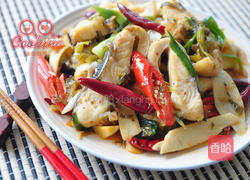 香辣酸菜鲟鱼片的做法图解7