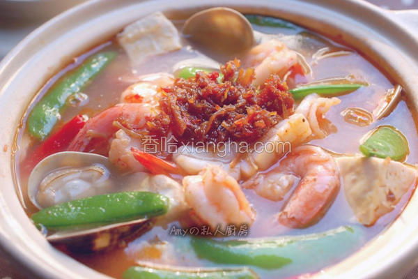 XO酱海鲜豆腐煲