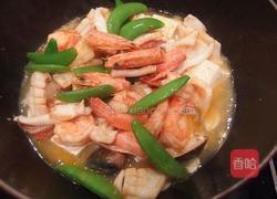 XO酱海鲜豆腐煲的做法图解7