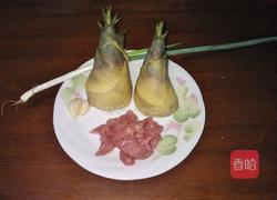 肉丝烩笋丝的做法图解1