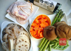 冬菇筑前煮的做法图解1