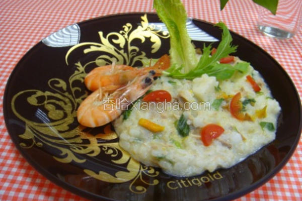 简易饮氧海鲜炖饭