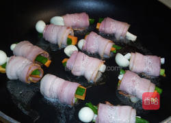 蔬菜培根卷的做法图解2