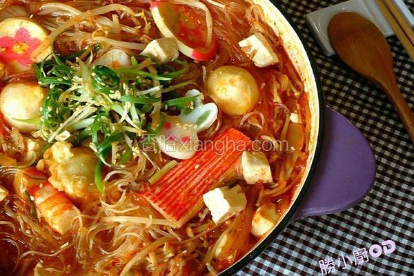 韩式泡四季豆腐锅