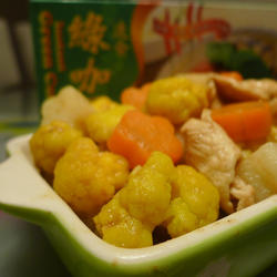 黄金花椰绿咖哩鸡的做法[图]