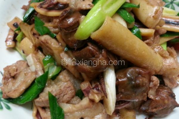 干炒鱿鱼螺肉蒜