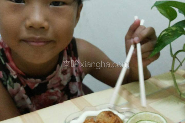 吻仔鱼香酥丸子