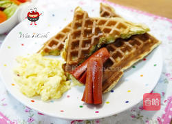 海苔格子松饼的做法图解10