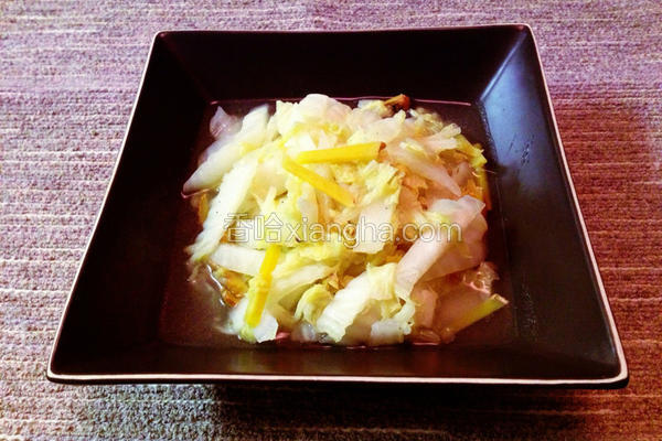 麻油姜丝白菜