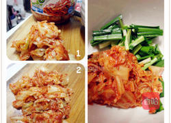 泡菜猪肉煎饼的做法图解2