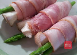 芦笋海苔培根卷的做法图解4
