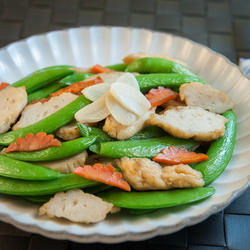 甜不辣炒甜豆的做法[图]