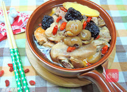 桂圆黑枣麻油鸡的做法图解9