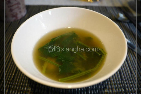菠菜蛤蜊味噌汤