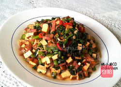 雪里红炒饭的做法图解5