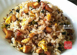 雪里红炒饭的做法图解6