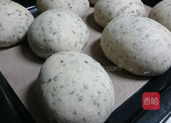 黑芝麻小圆面包的做法图解4